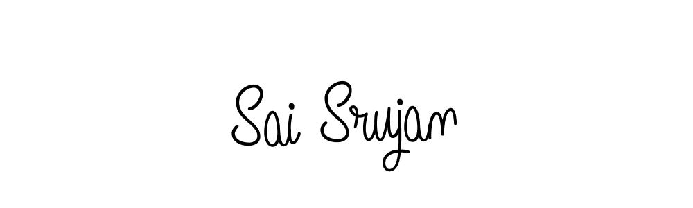 How to make Sai Srujan name signature. Use Angelique-Rose-font-FFP style for creating short signs online. This is the latest handwritten sign. Sai Srujan signature style 5 images and pictures png