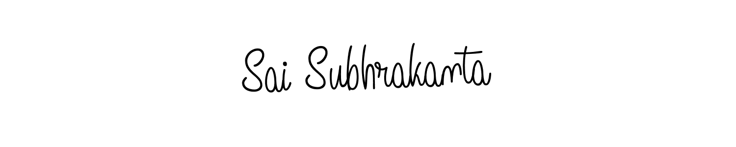 Make a beautiful signature design for name Sai Subhrakanta. With this signature (Angelique-Rose-font-FFP) style, you can create a handwritten signature for free. Sai Subhrakanta signature style 5 images and pictures png