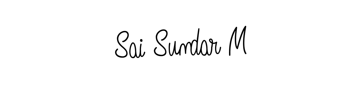 if you are searching for the best signature style for your name Sai Sundar M. so please give up your signature search. here we have designed multiple signature styles  using Angelique-Rose-font-FFP. Sai Sundar M signature style 5 images and pictures png