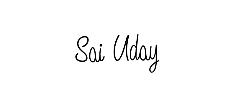 How to Draw Sai Uday signature style? Angelique-Rose-font-FFP is a latest design signature styles for name Sai Uday. Sai Uday signature style 5 images and pictures png