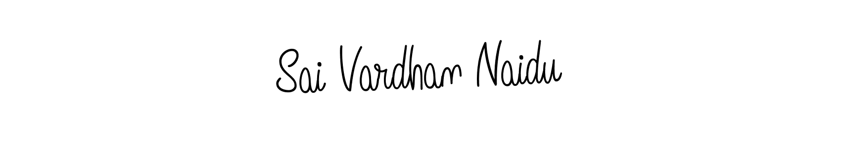 How to make Sai Vardhan Naidu name signature. Use Angelique-Rose-font-FFP style for creating short signs online. This is the latest handwritten sign. Sai Vardhan Naidu signature style 5 images and pictures png