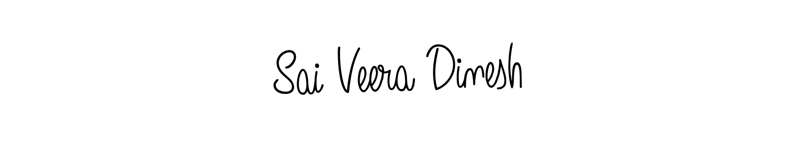 You should practise on your own different ways (Angelique-Rose-font-FFP) to write your name (Sai Veera Dinesh) in signature. don't let someone else do it for you. Sai Veera Dinesh signature style 5 images and pictures png