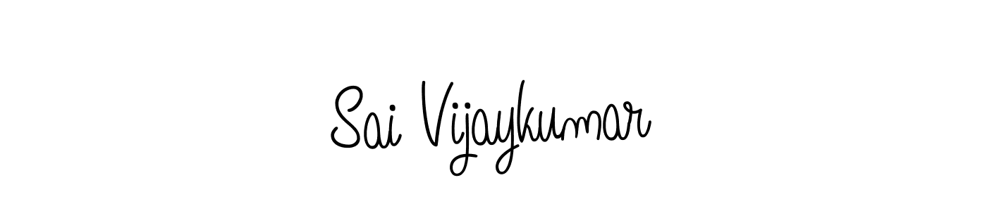 The best way (Angelique-Rose-font-FFP) to make a short signature is to pick only two or three words in your name. The name Sai Vijaykumar include a total of six letters. For converting this name. Sai Vijaykumar signature style 5 images and pictures png