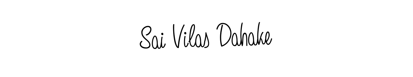 Design your own signature with our free online signature maker. With this signature software, you can create a handwritten (Angelique-Rose-font-FFP) signature for name Sai Vilas Dahake. Sai Vilas Dahake signature style 5 images and pictures png