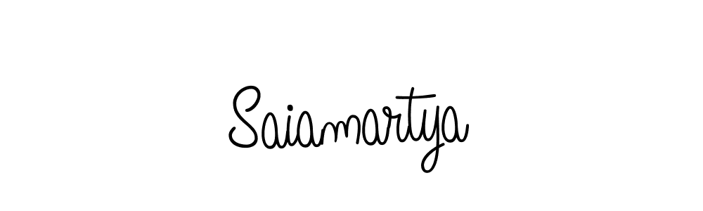 How to make Saiamartya name signature. Use Angelique-Rose-font-FFP style for creating short signs online. This is the latest handwritten sign. Saiamartya signature style 5 images and pictures png