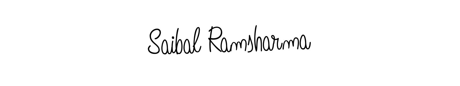 Design your own signature with our free online signature maker. With this signature software, you can create a handwritten (Angelique-Rose-font-FFP) signature for name Saibal Ramsharma. Saibal Ramsharma signature style 5 images and pictures png