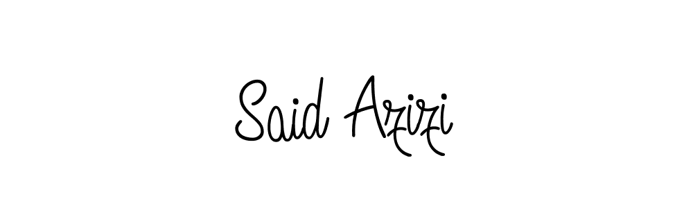 Make a beautiful signature design for name Said Azizi. With this signature (Angelique-Rose-font-FFP) style, you can create a handwritten signature for free. Said Azizi signature style 5 images and pictures png