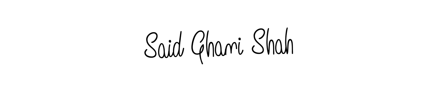 Said Ghani Shah stylish signature style. Best Handwritten Sign (Angelique-Rose-font-FFP) for my name. Handwritten Signature Collection Ideas for my name Said Ghani Shah. Said Ghani Shah signature style 5 images and pictures png