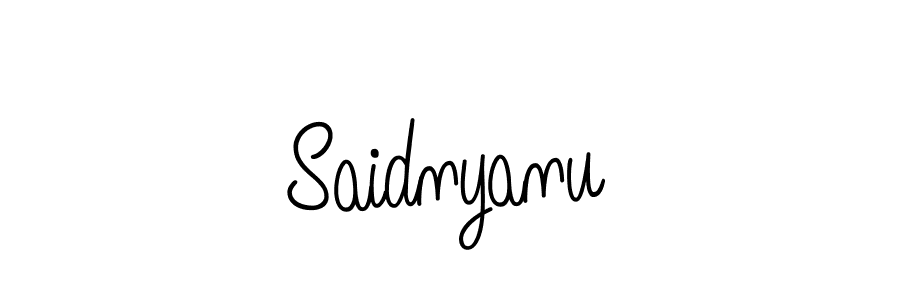 Use a signature maker to create a handwritten signature online. With this signature software, you can design (Angelique-Rose-font-FFP) your own signature for name Saidnyanu. Saidnyanu signature style 5 images and pictures png