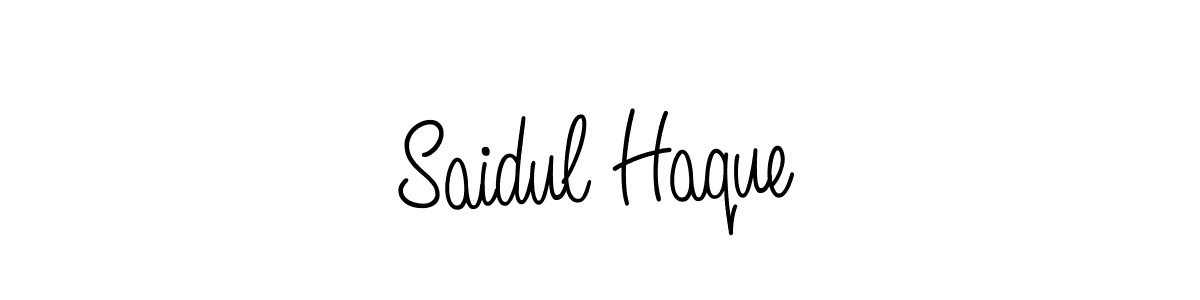 The best way (Angelique-Rose-font-FFP) to make a short signature is to pick only two or three words in your name. The name Saidul Haque include a total of six letters. For converting this name. Saidul Haque signature style 5 images and pictures png