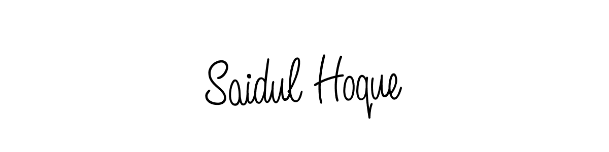 The best way (Angelique-Rose-font-FFP) to make a short signature is to pick only two or three words in your name. The name Saidul Hoque include a total of six letters. For converting this name. Saidul Hoque signature style 5 images and pictures png