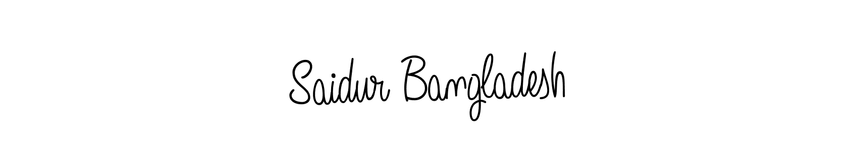 Make a beautiful signature design for name Saidur Bangladesh. With this signature (Angelique-Rose-font-FFP) style, you can create a handwritten signature for free. Saidur Bangladesh signature style 5 images and pictures png