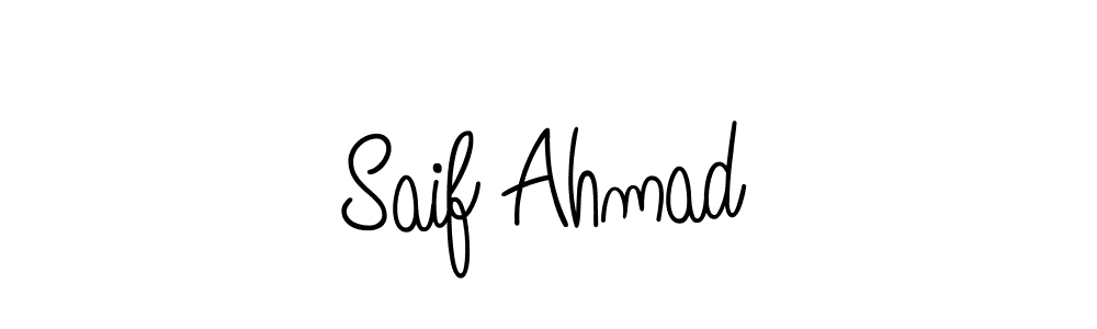 Create a beautiful signature design for name Saif Ahmad. With this signature (Angelique-Rose-font-FFP) fonts, you can make a handwritten signature for free. Saif Ahmad signature style 5 images and pictures png