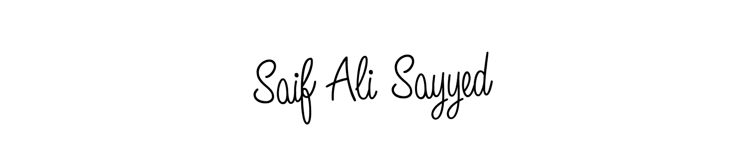 You can use this online signature creator to create a handwritten signature for the name Saif Ali Sayyed. This is the best online autograph maker. Saif Ali Sayyed signature style 5 images and pictures png