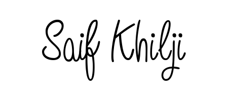 Looking for an artistic signature for Saif Khilji? The Angelique-Rose-font-FFP calligraphy style gives a sophisticated flow suitable for business cards and emails. Saif Khilji signature style 5 images and pictures png