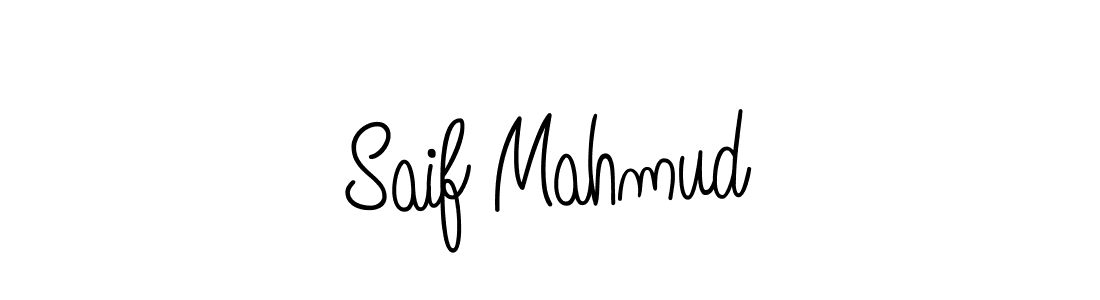 Make a beautiful signature design for name Saif Mahmud. With this signature (Angelique-Rose-font-FFP) style, you can create a handwritten signature for free. Saif Mahmud signature style 5 images and pictures png