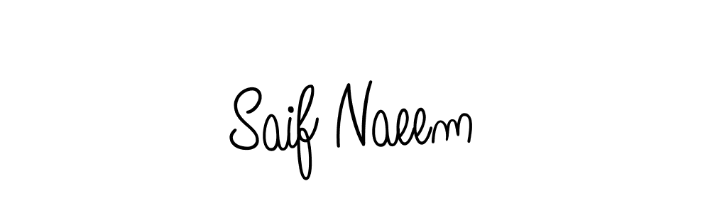 How to make Saif Naeem signature? Angelique-Rose-font-FFP is a professional autograph style. Create handwritten signature for Saif Naeem name. Saif Naeem signature style 5 images and pictures png