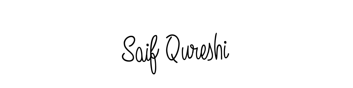 Create a beautiful signature design for name Saif Qureshi. With this signature (Angelique-Rose-font-FFP) fonts, you can make a handwritten signature for free. Saif Qureshi signature style 5 images and pictures png