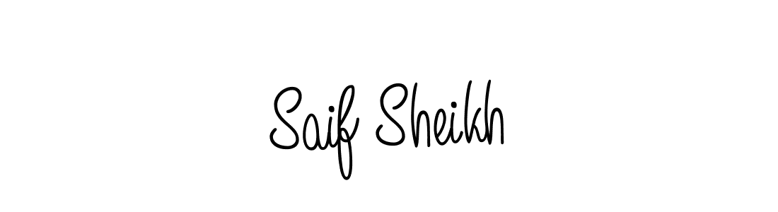 The best way (Angelique-Rose-font-FFP) to make a short signature is to pick only two or three words in your name. The name Saif Sheikh include a total of six letters. For converting this name. Saif Sheikh signature style 5 images and pictures png