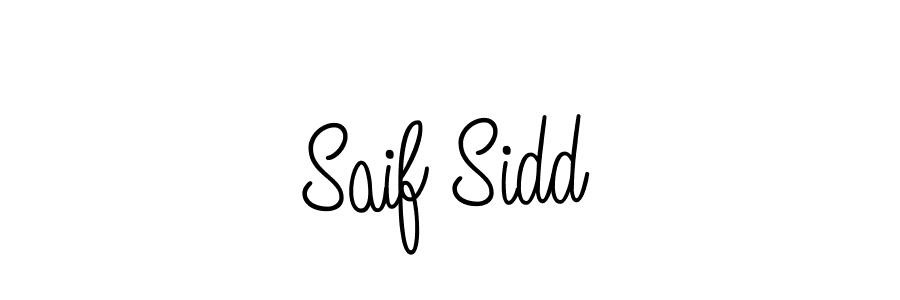 Design your own signature with our free online signature maker. With this signature software, you can create a handwritten (Angelique-Rose-font-FFP) signature for name Saif Sidd. Saif Sidd signature style 5 images and pictures png