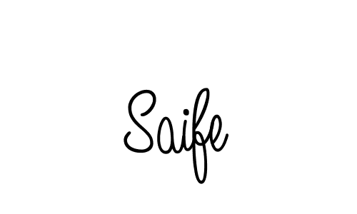 Use a signature maker to create a handwritten signature online. With this signature software, you can design (Angelique-Rose-font-FFP) your own signature for name Saife. Saife signature style 5 images and pictures png