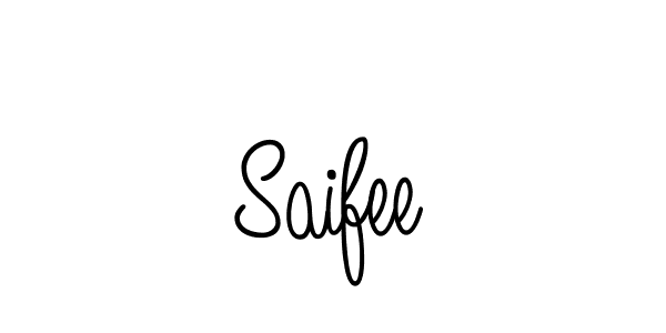 Use a signature maker to create a handwritten signature online. With this signature software, you can design (Angelique-Rose-font-FFP) your own signature for name Saifee. Saifee signature style 5 images and pictures png