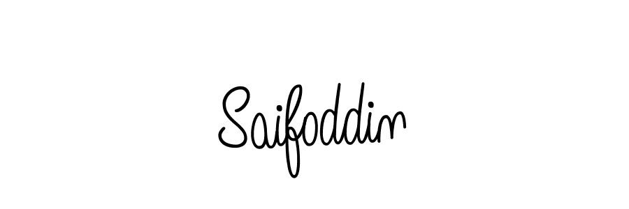 How to make Saifoddin name signature. Use Angelique-Rose-font-FFP style for creating short signs online. This is the latest handwritten sign. Saifoddin signature style 5 images and pictures png