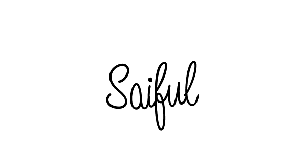 The best way (Angelique-Rose-font-FFP) to make a short signature is to pick only two or three words in your name. The name Saiful include a total of six letters. For converting this name. Saiful signature style 5 images and pictures png