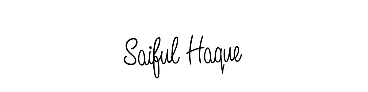 The best way (Angelique-Rose-font-FFP) to make a short signature is to pick only two or three words in your name. The name Saiful Haque include a total of six letters. For converting this name. Saiful Haque signature style 5 images and pictures png