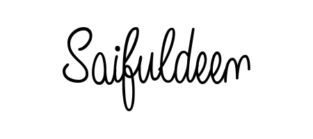 Give your name Saifuldeen an exquisite flair with the Angelique-Rose-font-FFP script font. Ideal for contracts, resumes, and formal letterheads. Saifuldeen signature style 5 images and pictures png
