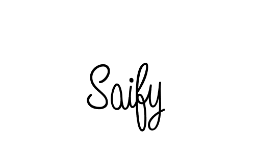 Saify stylish signature style. Best Handwritten Sign (Angelique-Rose-font-FFP) for my name. Handwritten Signature Collection Ideas for my name Saify. Saify signature style 5 images and pictures png