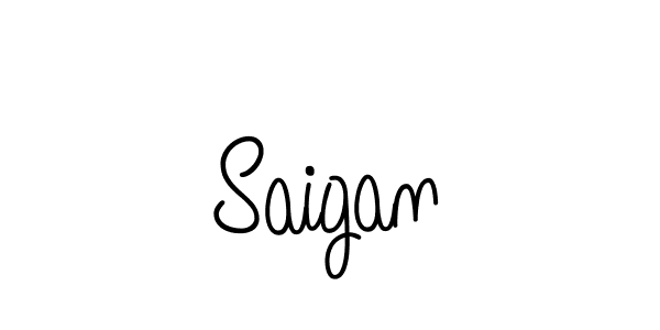 Create a beautiful signature design for name Saigan. With this signature (Angelique-Rose-font-FFP) fonts, you can make a handwritten signature for free. Saigan signature style 5 images and pictures png