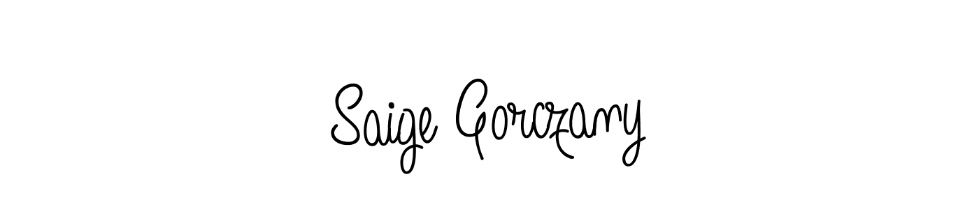 How to make Saige Gorczany signature? Angelique-Rose-font-FFP is a professional autograph style. Create handwritten signature for Saige Gorczany name. Saige Gorczany signature style 5 images and pictures png