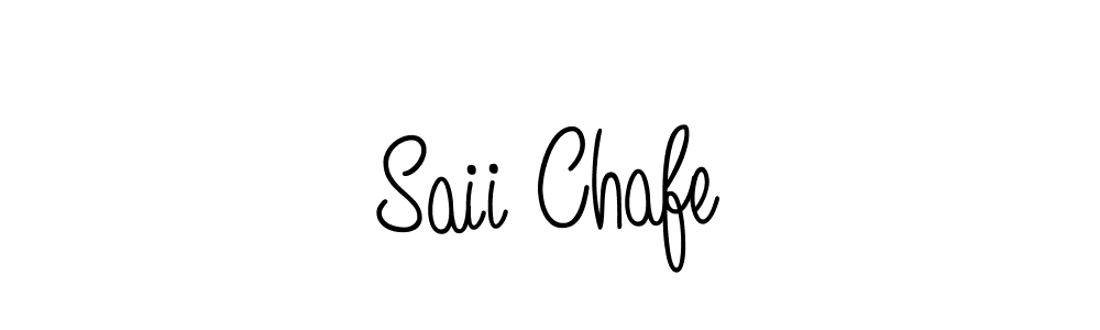 You should practise on your own different ways (Angelique-Rose-font-FFP) to write your name (Saii Chafe) in signature. don't let someone else do it for you. Saii Chafe signature style 5 images and pictures png