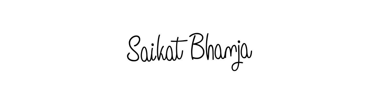 Make a beautiful signature design for name Saikat Bhanja. With this signature (Angelique-Rose-font-FFP) style, you can create a handwritten signature for free. Saikat Bhanja signature style 5 images and pictures png