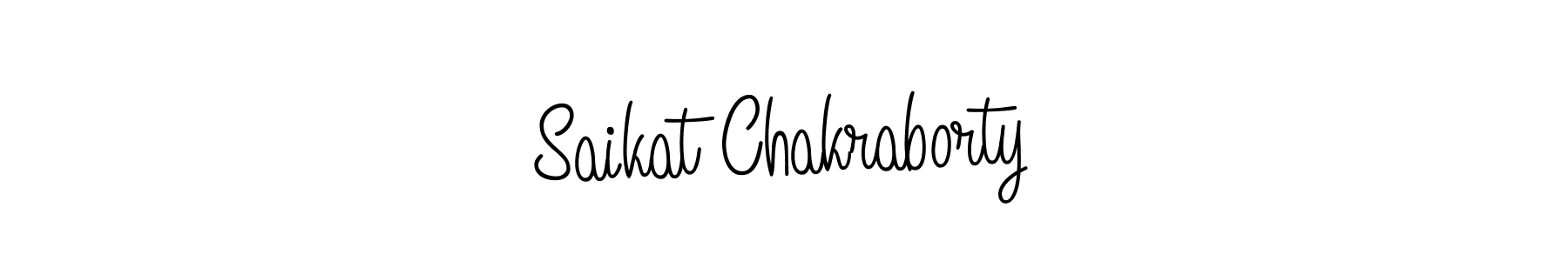 Create a beautiful signature design for name Saikat Chakraborty. With this signature (Angelique-Rose-font-FFP) fonts, you can make a handwritten signature for free. Saikat Chakraborty signature style 5 images and pictures png