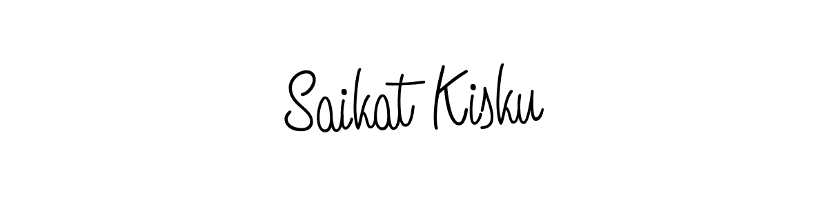 Saikat Kisku stylish signature style. Best Handwritten Sign (Angelique-Rose-font-FFP) for my name. Handwritten Signature Collection Ideas for my name Saikat Kisku. Saikat Kisku signature style 5 images and pictures png