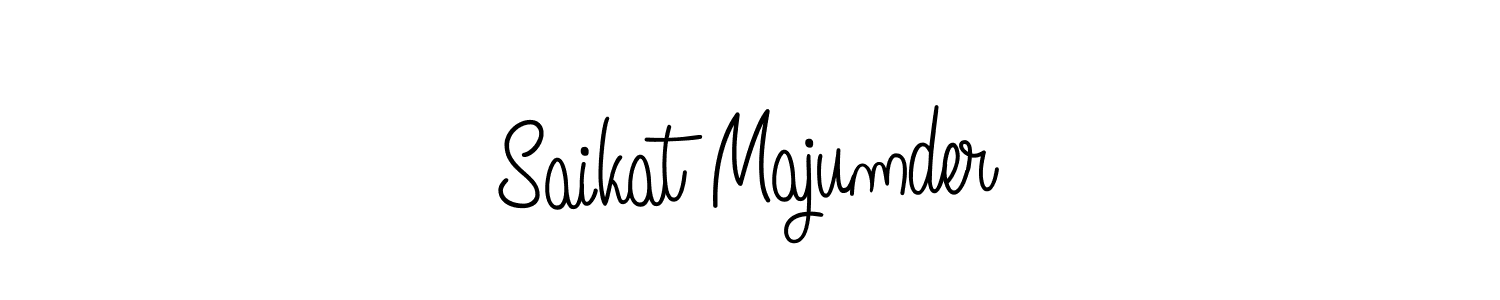 Make a beautiful signature design for name Saikat Majumder. With this signature (Angelique-Rose-font-FFP) style, you can create a handwritten signature for free. Saikat Majumder signature style 5 images and pictures png