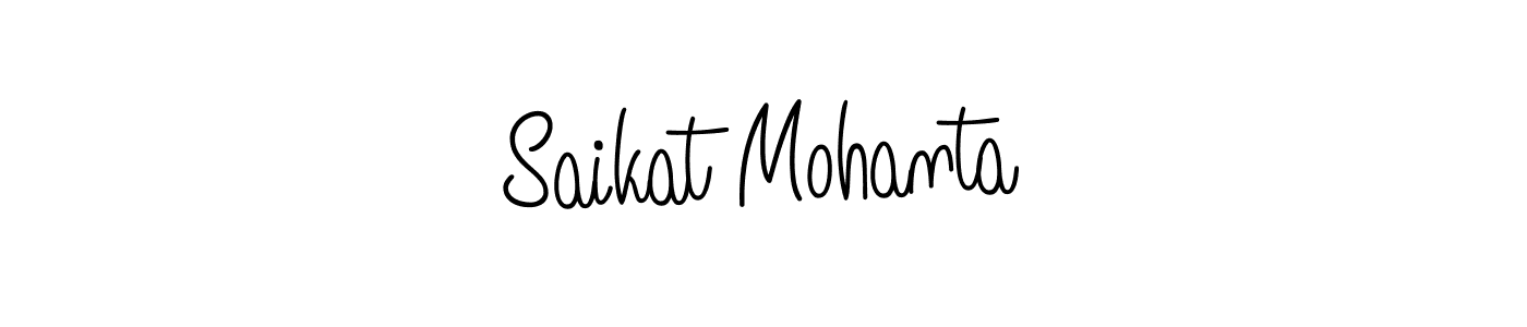 How to make Saikat Mohanta name signature. Use Angelique-Rose-font-FFP style for creating short signs online. This is the latest handwritten sign. Saikat Mohanta signature style 5 images and pictures png