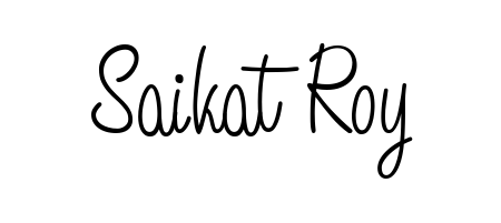 Create your official email sign-off with Saikat Roy name in Angelique-Rose-font-FFP style. Crisp, clean, and perfectly legible across all screens. Saikat Roy signature style 5 images and pictures png