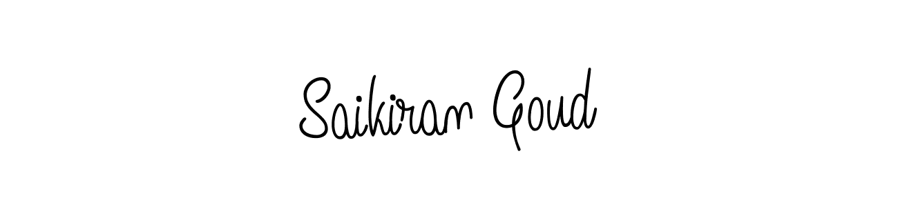 How to make Saikiran Goud name signature. Use Angelique-Rose-font-FFP style for creating short signs online. This is the latest handwritten sign. Saikiran Goud signature style 5 images and pictures png