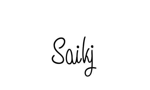 Create a beautiful signature design for name Saikj. With this signature (Angelique-Rose-font-FFP) fonts, you can make a handwritten signature for free. Saikj signature style 5 images and pictures png