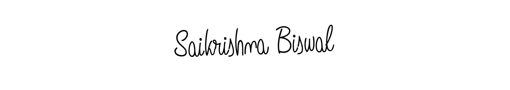 Design your own signature with our free online signature maker. With this signature software, you can create a handwritten (Angelique-Rose-font-FFP) signature for name Saikrishna Biswal. Saikrishna Biswal signature style 5 images and pictures png