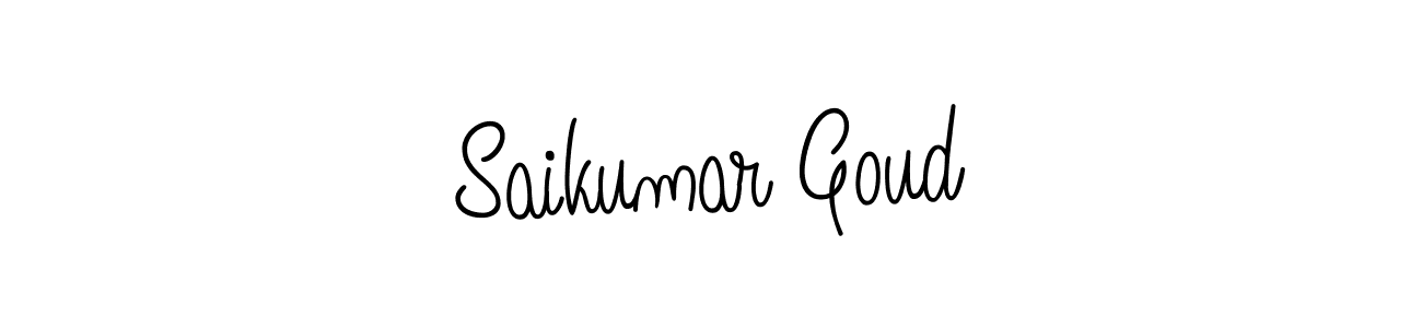 The best way (Angelique-Rose-font-FFP) to make a short signature is to pick only two or three words in your name. The name Saikumar Goud include a total of six letters. For converting this name. Saikumar Goud signature style 5 images and pictures png