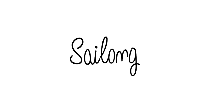 Design your own signature with our free online signature maker. With this signature software, you can create a handwritten (Angelique-Rose-font-FFP) signature for name Sailong. Sailong signature style 5 images and pictures png