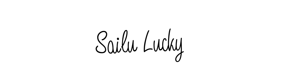 Make a short Sailu Lucky signature style. Manage your documents anywhere anytime using Angelique-Rose-font-FFP. Create and add eSignatures, submit forms, share and send files easily. Sailu Lucky signature style 5 images and pictures png