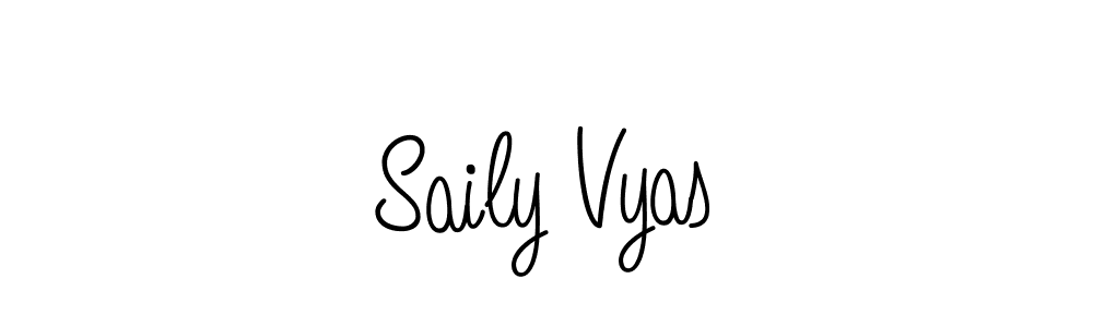 Saily Vyas stylish signature style. Best Handwritten Sign (Angelique-Rose-font-FFP) for my name. Handwritten Signature Collection Ideas for my name Saily Vyas. Saily Vyas signature style 5 images and pictures png