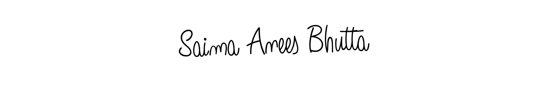 Check out images of Autograph of Saima Anees Bhutta name. Actor Saima Anees Bhutta Signature Style. Angelique-Rose-font-FFP is a professional sign style online. Saima Anees Bhutta signature style 5 images and pictures png