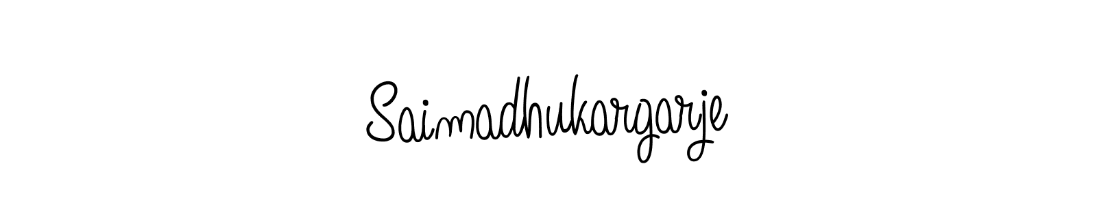 if you are searching for the best signature style for your name Saimadhukargarje. so please give up your signature search. here we have designed multiple signature styles  using Angelique-Rose-font-FFP. Saimadhukargarje signature style 5 images and pictures png