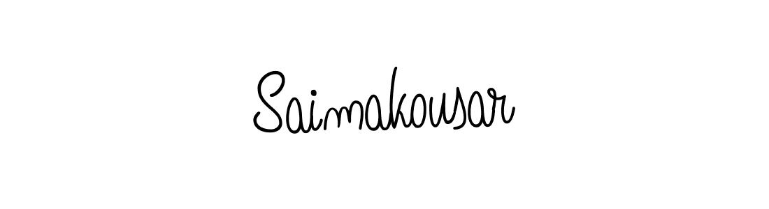 Make a beautiful signature design for name Saimakousar. With this signature (Angelique-Rose-font-FFP) style, you can create a handwritten signature for free. Saimakousar signature style 5 images and pictures png